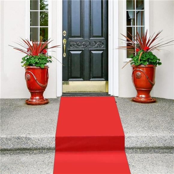 Red CarpetRunner Runway Rug 55gsm Thickness with 1Piece CarpetTape for Christmas - Picture 6 of 6